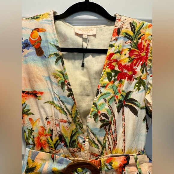 ROCO SANDS- ABSOLUTELY stunning Tropical Dress. Sz Small - Picture 9 of 11